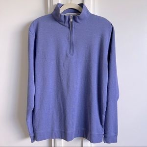 Peter Millar Blue 1/4 Zip Pullover